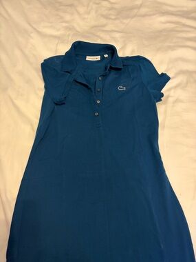 Lacoste Royal Blue Polo Shirt Dress